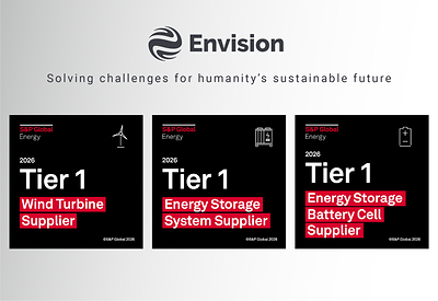 Envision figure pour la deuxième année consécutive dans le classement S&P Global Tier 1 Cleantech Companies