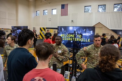 Disasterville, a mixed-reality experience from the Army National Guard, gives high school students around the country the opportunity to speak with Army National Guard recruiters to learn more about service, including the Guard’s role in disaster relief efforts that make an impact in communities across the country.