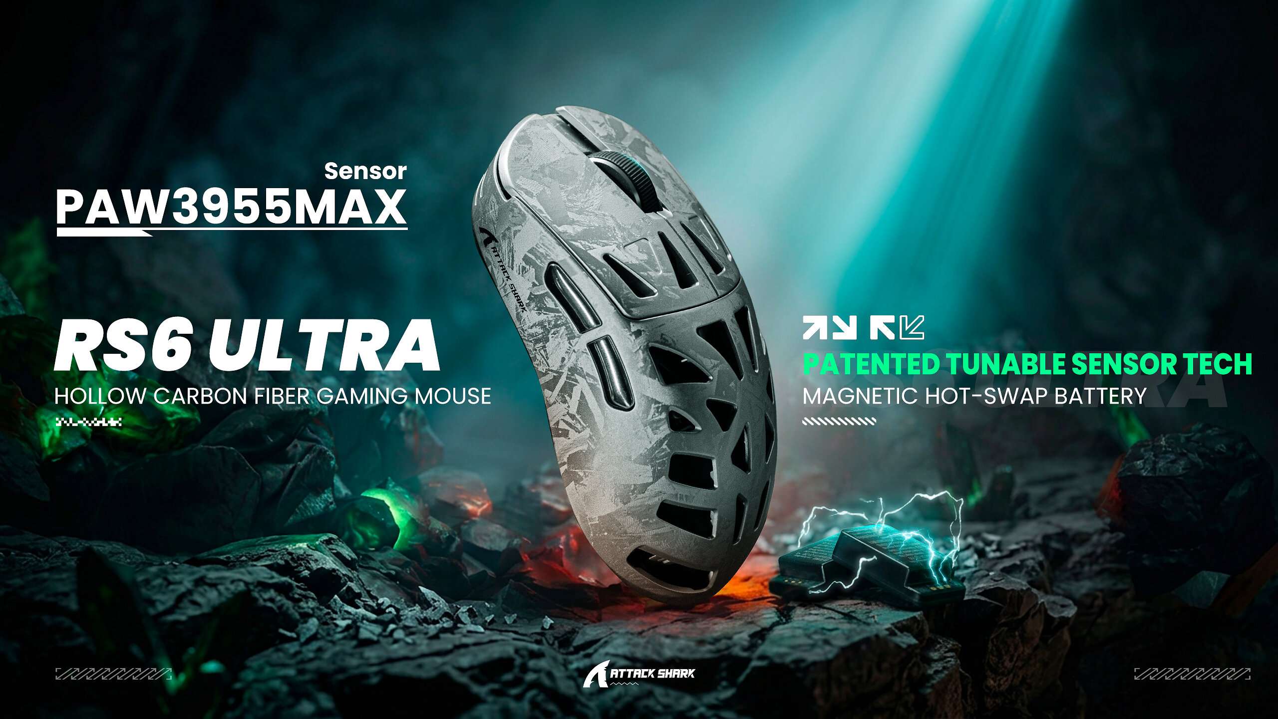 Attack Shark julkistaa uuden RS6 ULTRA -pelihiiren