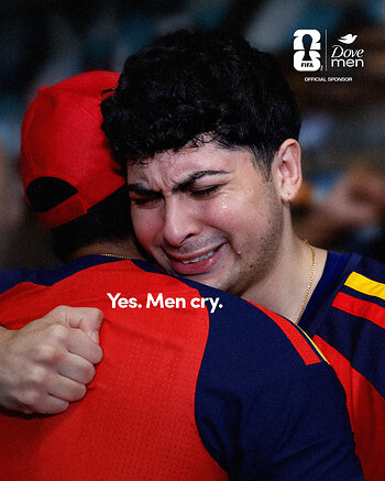 Dove Men+Care Celebrates the Emotion Behind Men’s World Cup Tears (Dove Men+Care and Getty Images) Dove Men+Care Celebrates the Emotion Behind Men’s World Cup Tears (Dove Men+Care and Getty Images)
