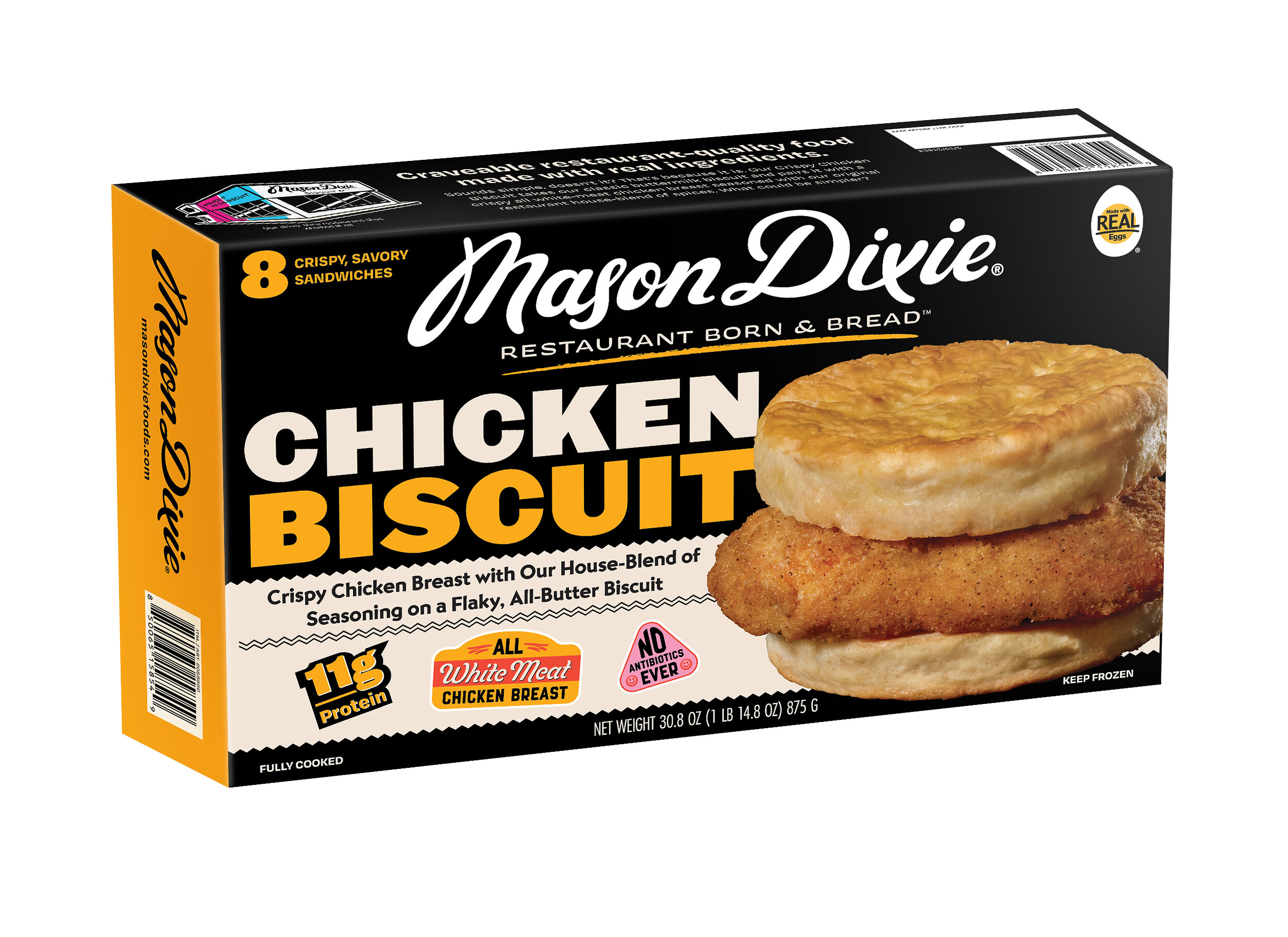 Mason Dixie Foods bringt Chicken Biscuit Sandwich in den Tiefkühlbereich