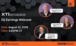 XTI Aerospace Schedules Second Quarter 2026 Earnings Webcast