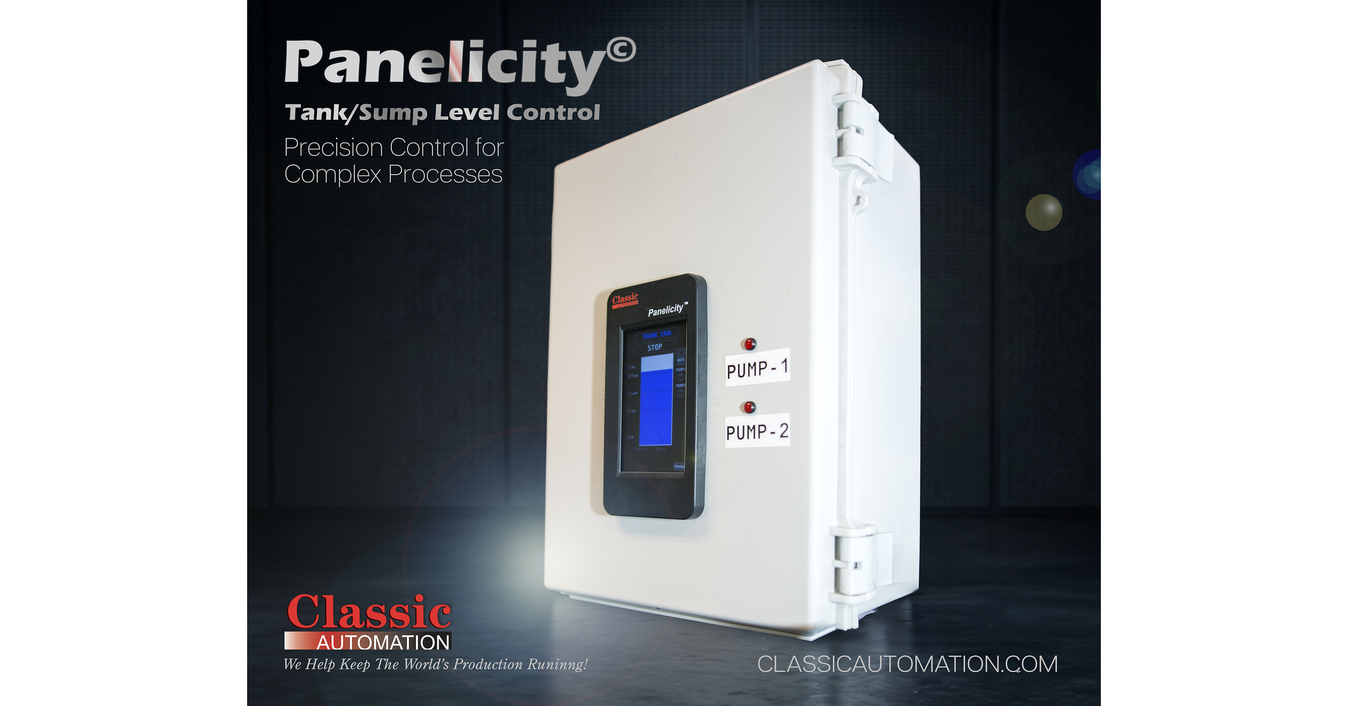 Classic Automation Releases Tank/Sump Level Control Application for Panelicity® Series 36