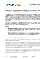 Lundin Gold Discovers Two New Copper-Gold Porphyries, Increasing District Total to Seven; Targets Early 2027 Maiden Resource Estimate for Sandia Porphyry