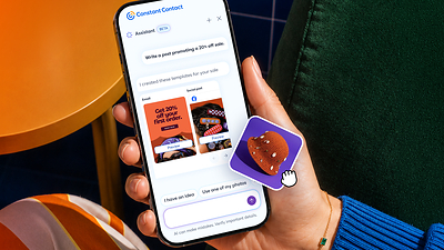 By simplifying the experience through AI, small business owners can use Constant Contact to run their marketing campaigns everywhere automatically and get clear results and next-step suggestions.
