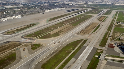 An aerial view of Southern California's Ontario International Airport. ONT has been awarded a $7.37 million grant from the FAA to rehabilitate its north runway.