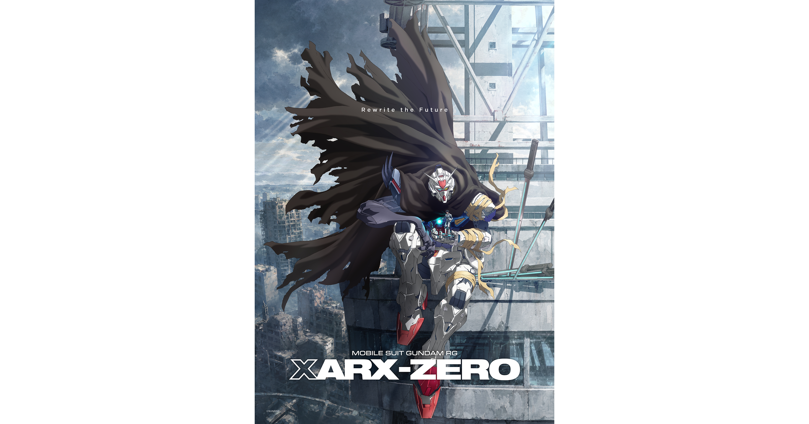 Teaser visual Mobile Suit Gundam RG XARX-ZERO - tampilan depan mobile suit