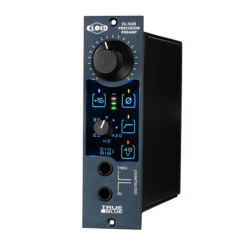 TRUE BLUE 520, a 500 Series Precision Preamp by Cloud Microphones TRUE BLUE 520, a 500 Series Precision Preamp by Cloud Microphones