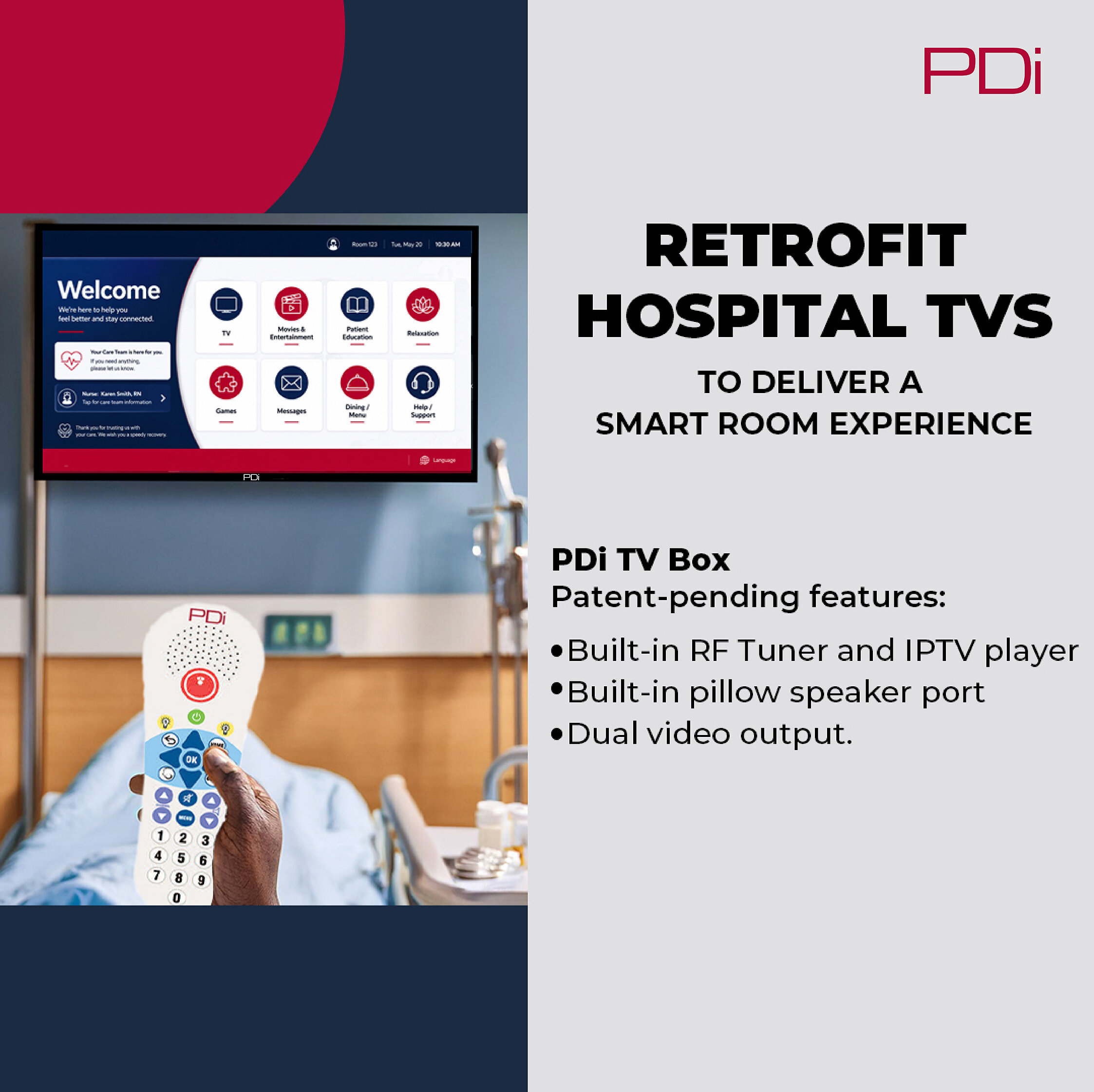 PDi Communication Systems Launches Patent-Pending Android 15 TV Box for Healthcare