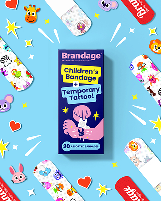 Brandage™ Adhesive Bandages Debut at ASD Market Week, Turning Bandage Removal into a Fun Experience for Kids