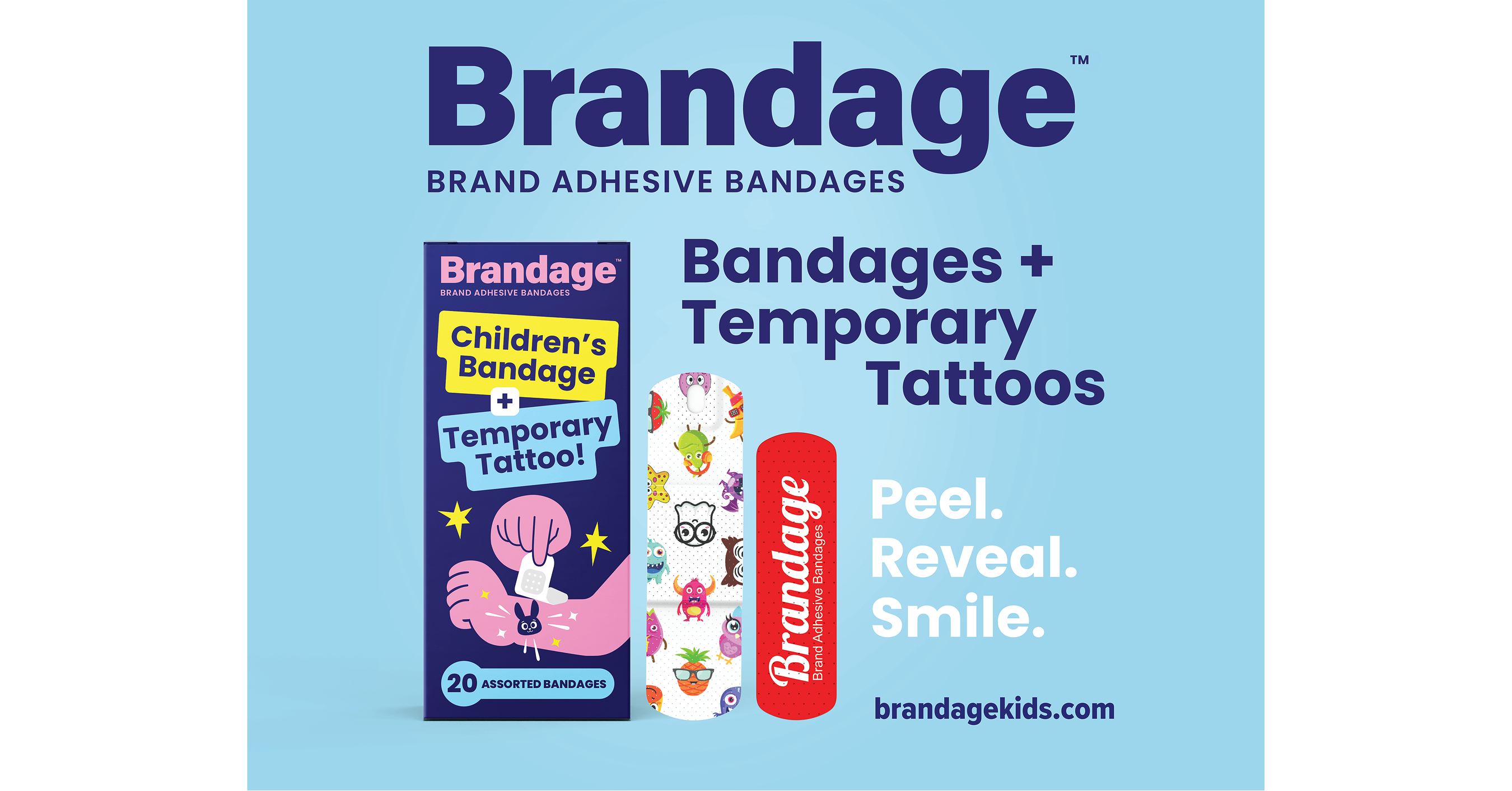 Brandage™ Adhesive Bandages Debut at ASD Market Week, Turning Bandage Removal into a Fun Experience for Kids