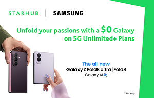 Unfold Your Passions with a $0 Galaxy on StarHub 5G Unlimited+ Plans