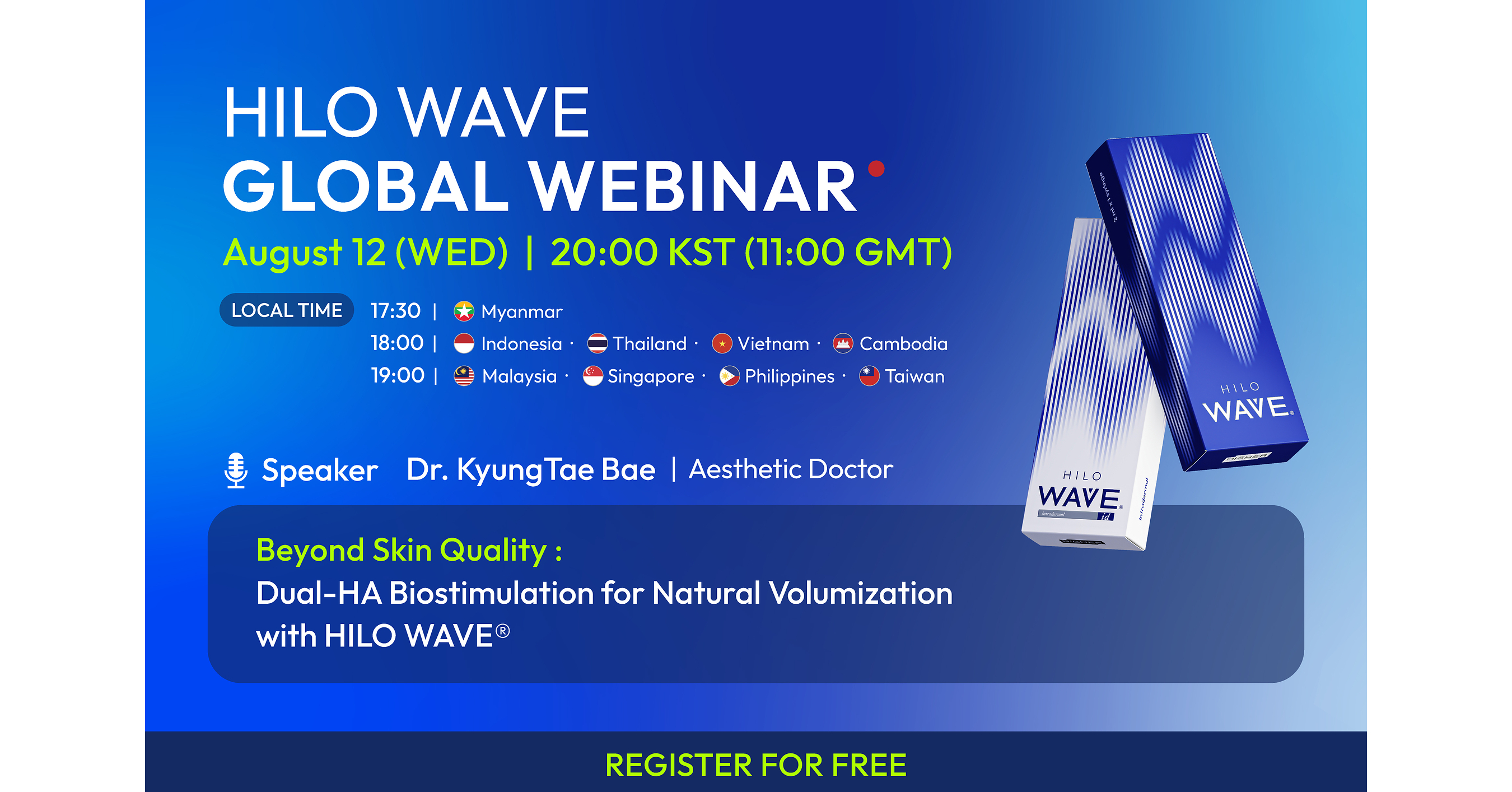 Registrasi Dibuka: Webinar Global Gratis tentang "Dual-HA Biostimulation" Hadirkan Demonstrasi Klinis secara Langsung