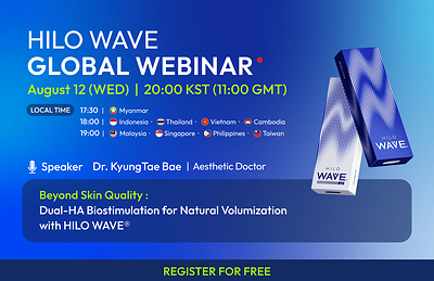 Pendaftaran Kini Dibuka: Webinar Global Percuma mengenai Biostimulasi Dual-HA dengan Demonstrasi Klinikal Secara Langsung
