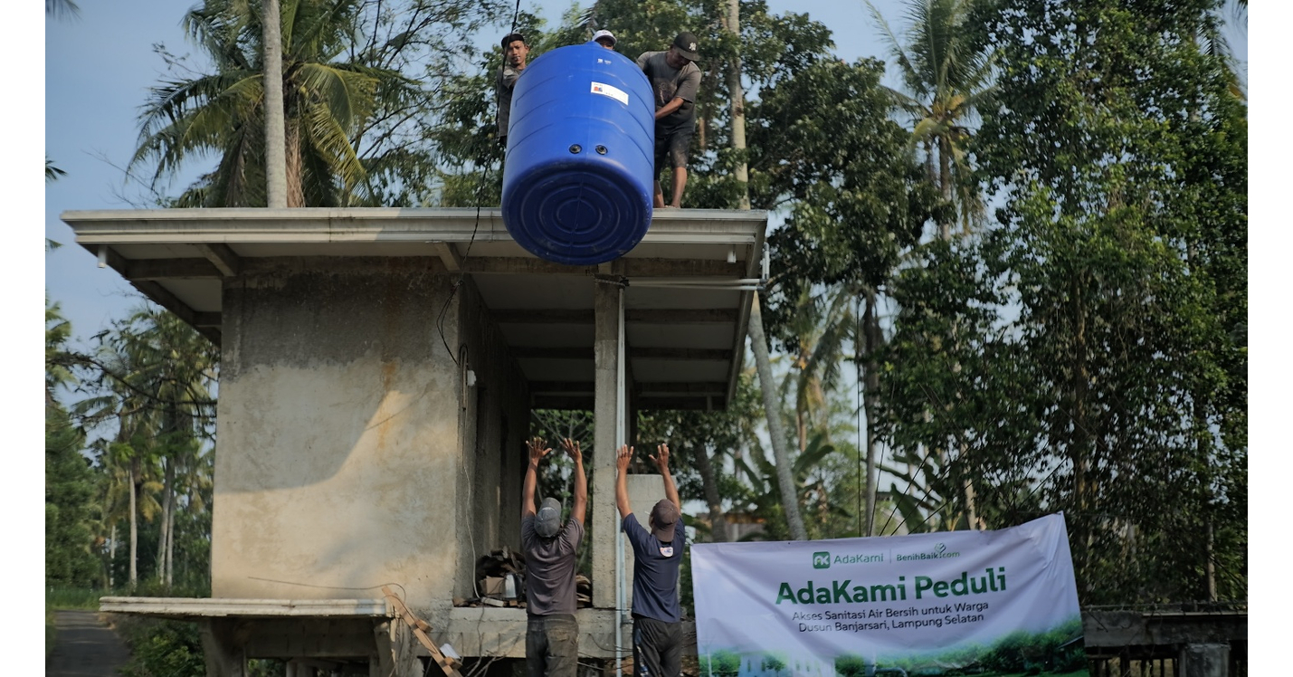 AdaKami Bangun Akses Air Bersih dan Sanitasi Layak untuk Warga Dusun Banjarsari Lampung Selatan