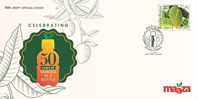 Coca-Cola India, and the Department of Posts, Government of India, released Special Cover celebrating 50 Years of Maaza® at Bikaner House, New Delhi.