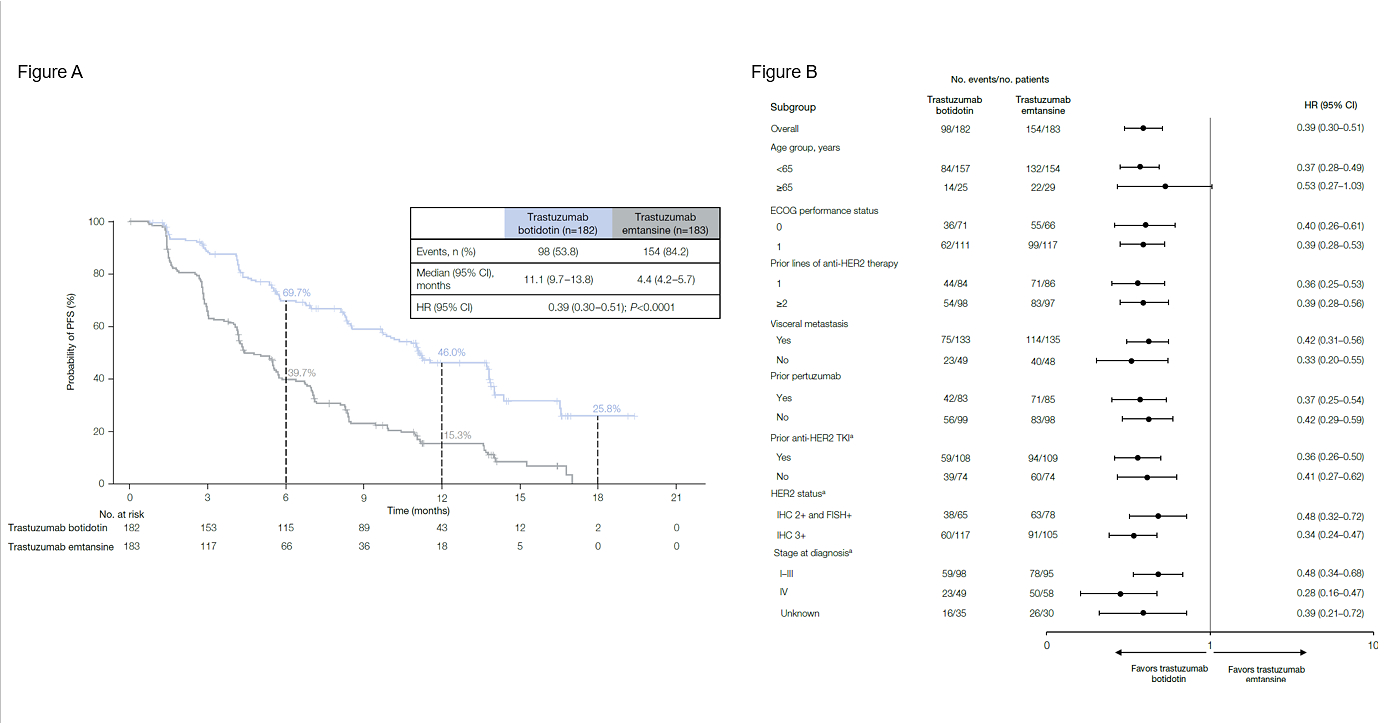 Results from Phase III Study of Trastuzumab Botidotin versus T-DM1 in HER2-Positive Breast Cancer Published in JCO