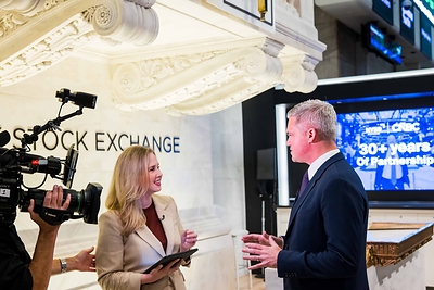 CNBC President KC Sullivan at the NYSE on July 22