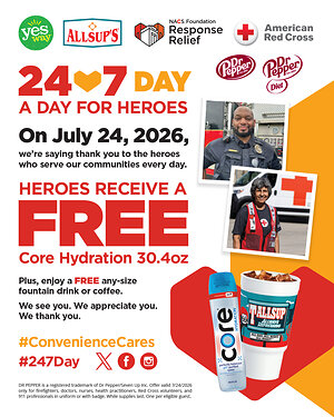 Convenience Stores Nationwide "Serving Up Thanks" in Honor of First Responders for Eighth Annual 24/7 Day