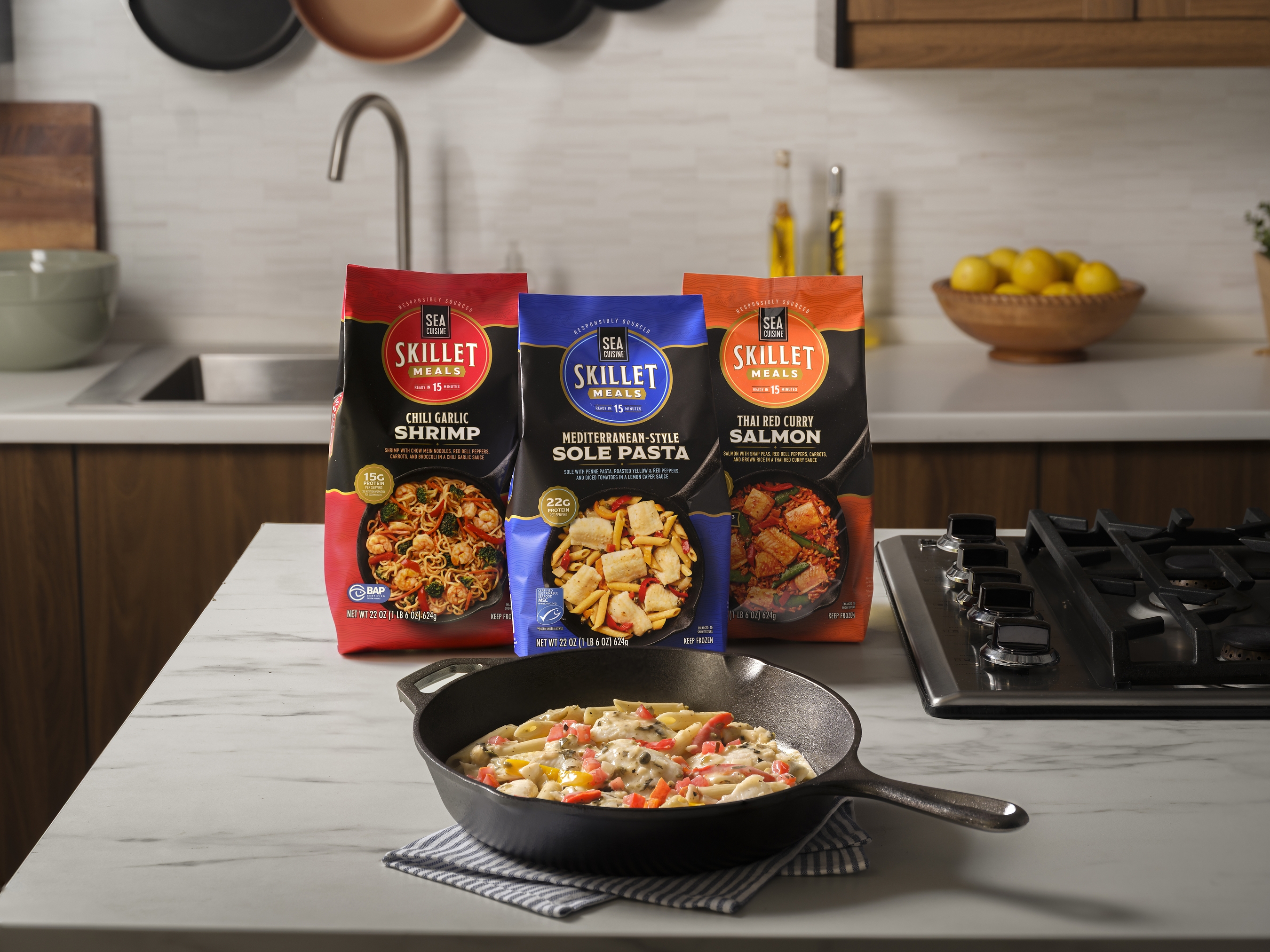 HIGH LINER FOODS' SEA CUISINE® EXPANDS THE FROZEN AISLE WITH NEW SKILLET MEALS
