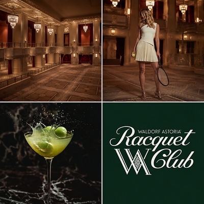 Waldorf Astoria Serves Up Tennis Beneath the Chandeliers