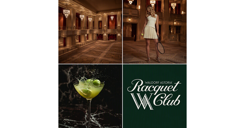 Waldorf Astoria Serves Up Tennis Beneath the Chandeliers