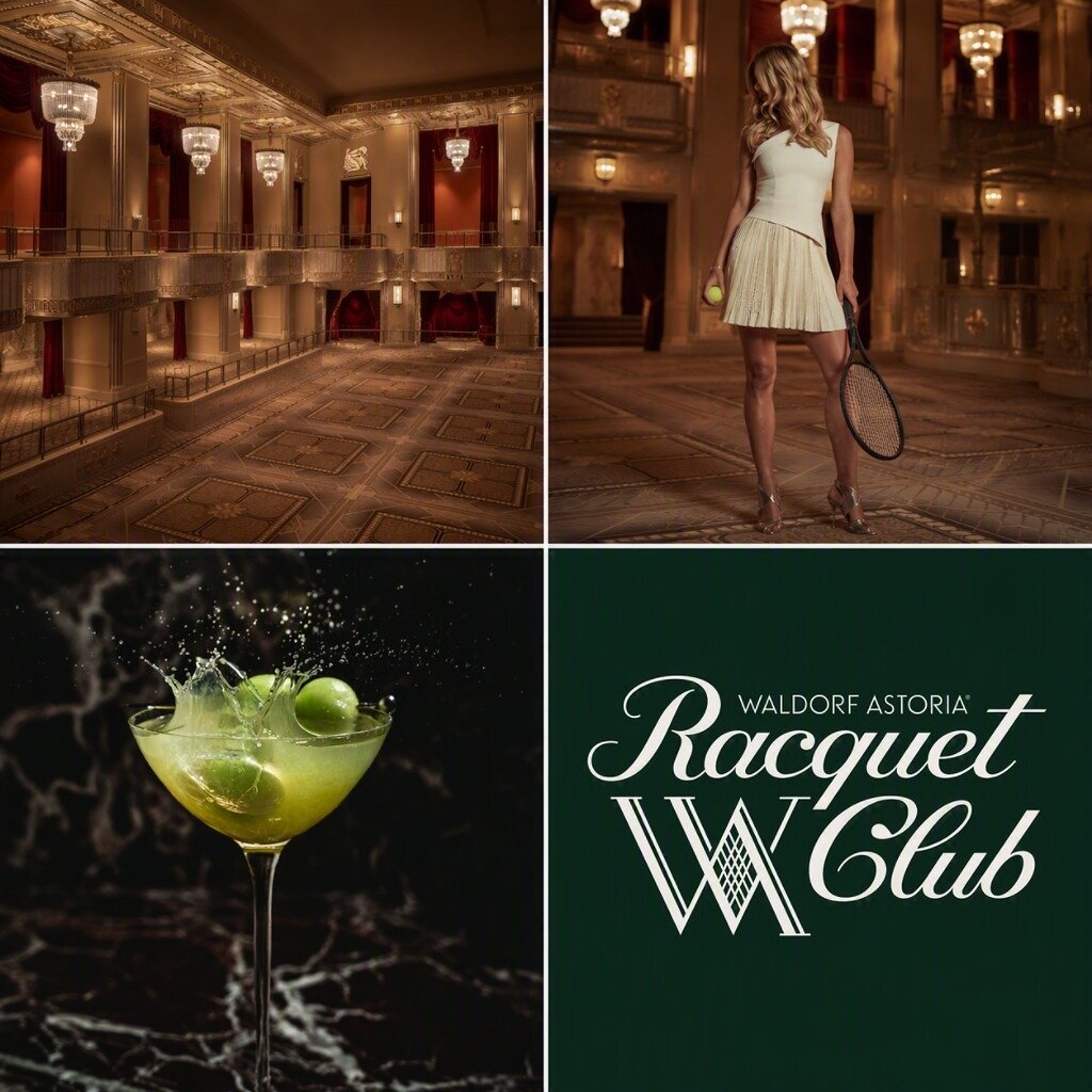 Waldorf Astoria Serves Up Tennis Beneath the Chandeliers