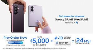 Samsung inicia la preventa en México de los nuevos Galaxy Z Fold8 Ultra, Galaxy Z Fold8 y Galaxy Z Flip8