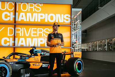 Velo and McLaren Mastercard Formula 1® Team Release Behind-the-Scenes Imagery of Lando Norris & Oscar Piastri from latest shoot