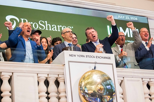 ProShares at the NYSE on July 23 This image opens in the lightbox