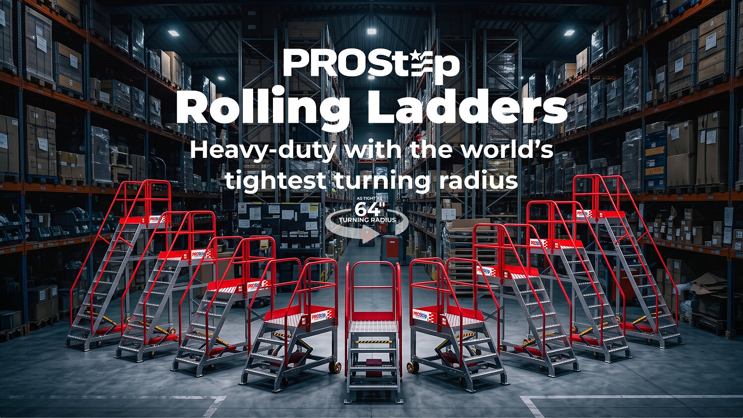 ErectaStep adds ProStep ultra-compact aluminum rolling ladde