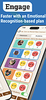 A screen of student images with the Smiles and Frowns they've earned.