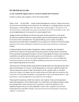 Press Release Copy