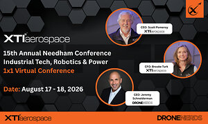XTI Aerospace to Participate in Needham's 15th Annual Virtual Industrial Tech, Robotics & Power Conference