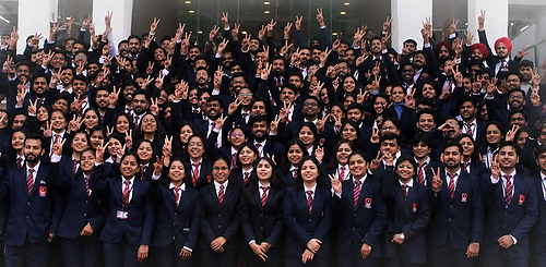 Some of the MBA students of Chandigarh University who received lucrative offers from top MNCs during their campus placements Some of the MBA students of Chandigarh University who received lucrative offers from top MNCs during their campus placements