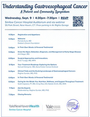 Debbie's Dream Foundation Collaborates with Yale Cancer Center to Present Community Symposium on Gastroesophageal Cancer