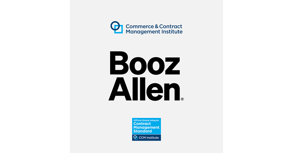 NCMA Announces Booz Allen Hamilton's Adoption of the Commerce & Contract Management Institute Contract Management Standard®