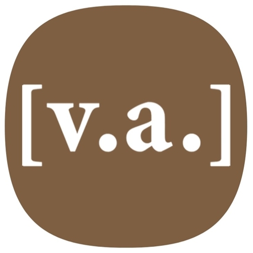 The [v.a.] icon marks works cited under Vicarious Authorship, where a human Principal Author assumes accountability and AI is recognized as a collaborative author. Resources: vicariousauthorship.com