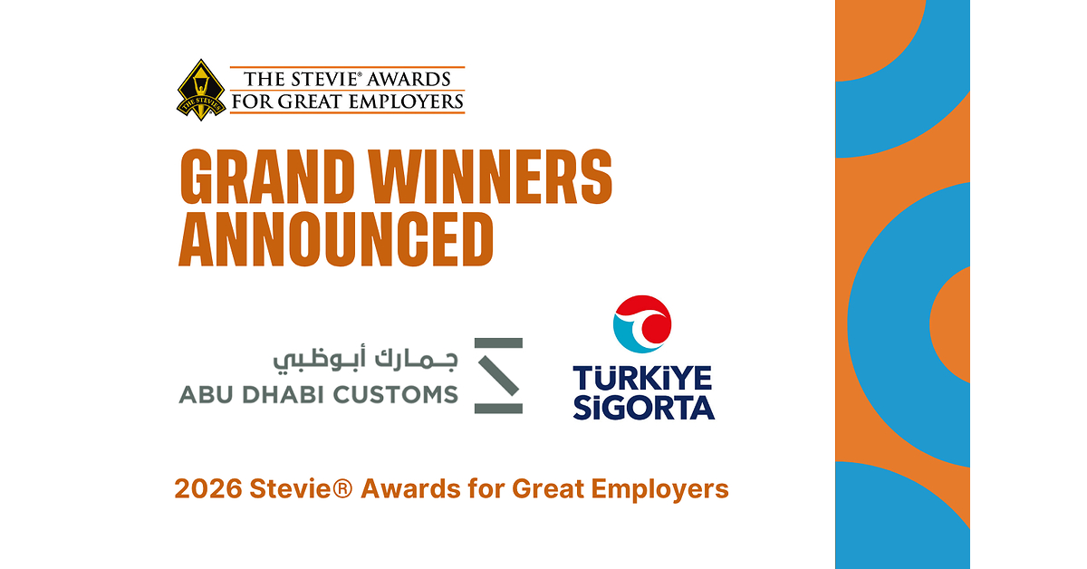 Grand Winners Announced in 2026 Stevie® Awards for Great Employers