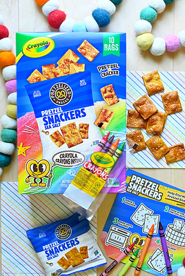 PRETZELIZED and Crayola Bring Bold Crunch and Color to Back-to-School Snacking