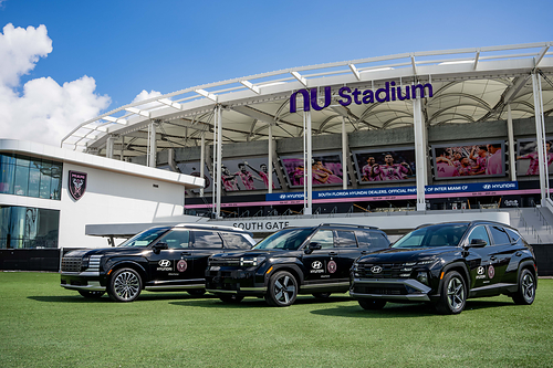 Hyundai’s 2026 Palisade, Santa Fe and Tucson are pictured Tuesday, June 23, 2026, at Nu Stadium in Miami. Hyundai is the Official Mainstream Automotive Partner of Inter Miami CF. Hyundai’s 2026 Palisade, Santa Fe and Tucson are pictured Tuesday, June 23, 2026, at Nu Stadium in Miami. Hyundai is the Official Mainstream Automotive Partner of Inter Miami CF.