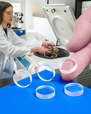 Meller Optics, Inc., the original supplier of centrifuge cell windows to Beckman® Coulter for the past 35 years, is now seeking distributors for their OEM-quality replacement centrifuge cell windows. These optically clear, robust windows feature tight tolerances to ensure proper sealing.