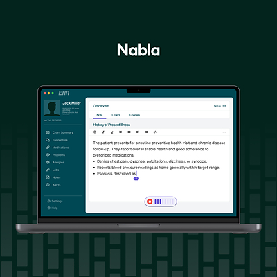 Nabla Dictation for Mac