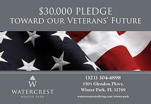 Watercrest Senior Living Group Honors Veterans with $30,000 Scholarship Grant to Watercrest Winter Park Assisted Living and Memory Care