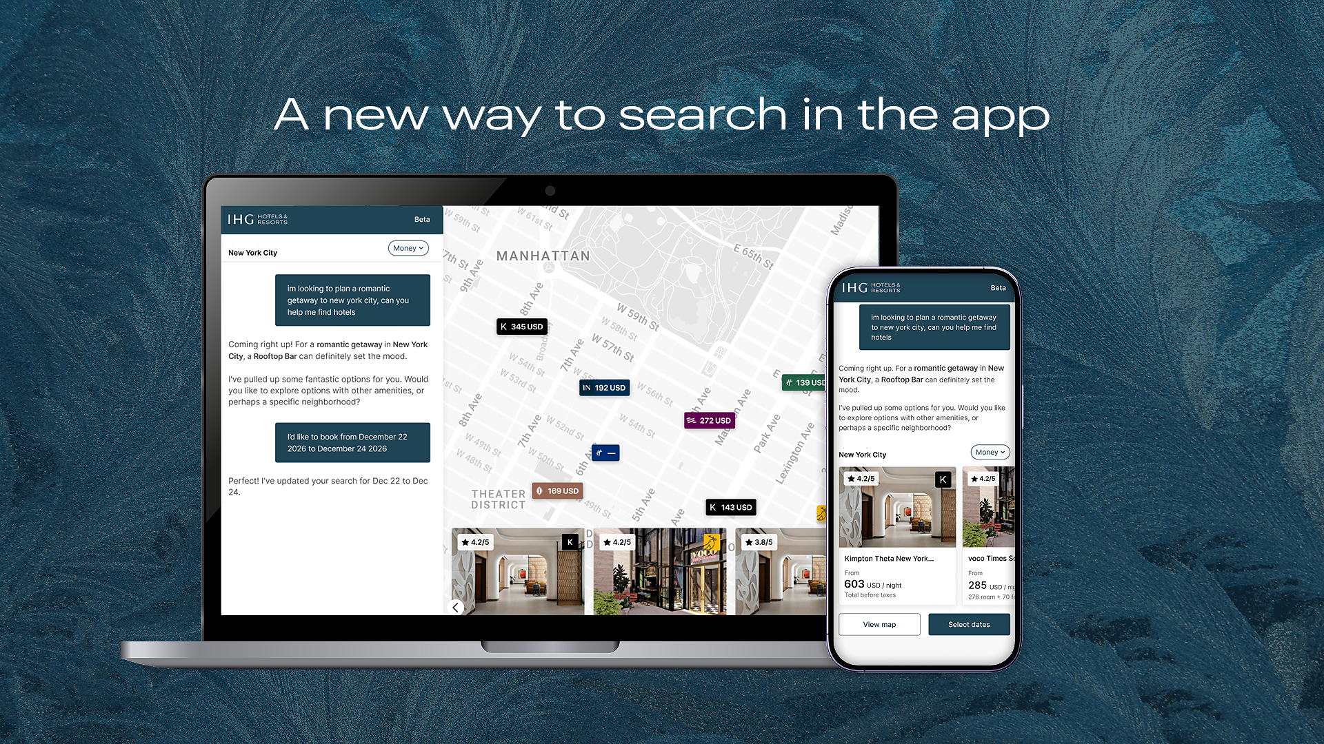 IHG Hotels &amp; Resorts Launches AI Conversational Search Across its Digital Channels, Transforming the Guest Experience