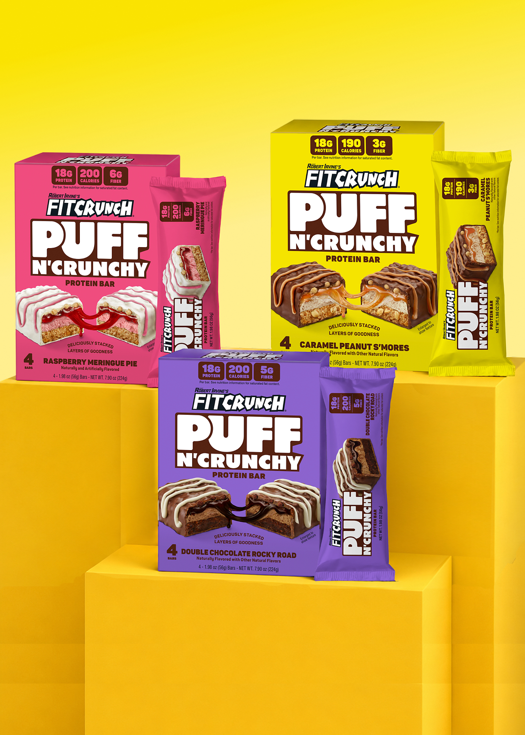 FITCRUNCH® Introduces Puff N' Crunchy™ Protein Bars, a First-of-Its-Kind Multi-Texture Protein Bar