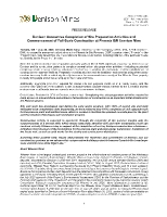 Denison Announces Completion of Site Preparation Activities and Commencement of Full-Scale Construction at Phoenix ISR Uranium Mine