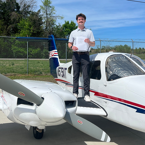 Pictured is William Phillips, who recently completed the Airline Career Pilot Program in only 8 months after starting with zero experience. Pictured is William Phillips, who recently completed the Airline Career Pilot Program in only 8 months after starting with zero experience.