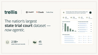 Trellis Expands Agentic Access to the Nation's Largest State Trial Court Dataset Through ChatGPT and Trellis Chat, Building on Its Claude MCP Connector