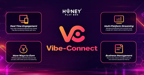 Vibe-Connect, the new free interactive creator ecosystem from Honey Play Box, is designed to help support cam model entrepreneurship.